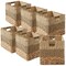 Casafield 13" x 13" Water Hyacinth Storage Baskets Collapsible Cube Organizers, Woven Bins for Bathroom, Bedroom, Laundry, Pantry, Shelves